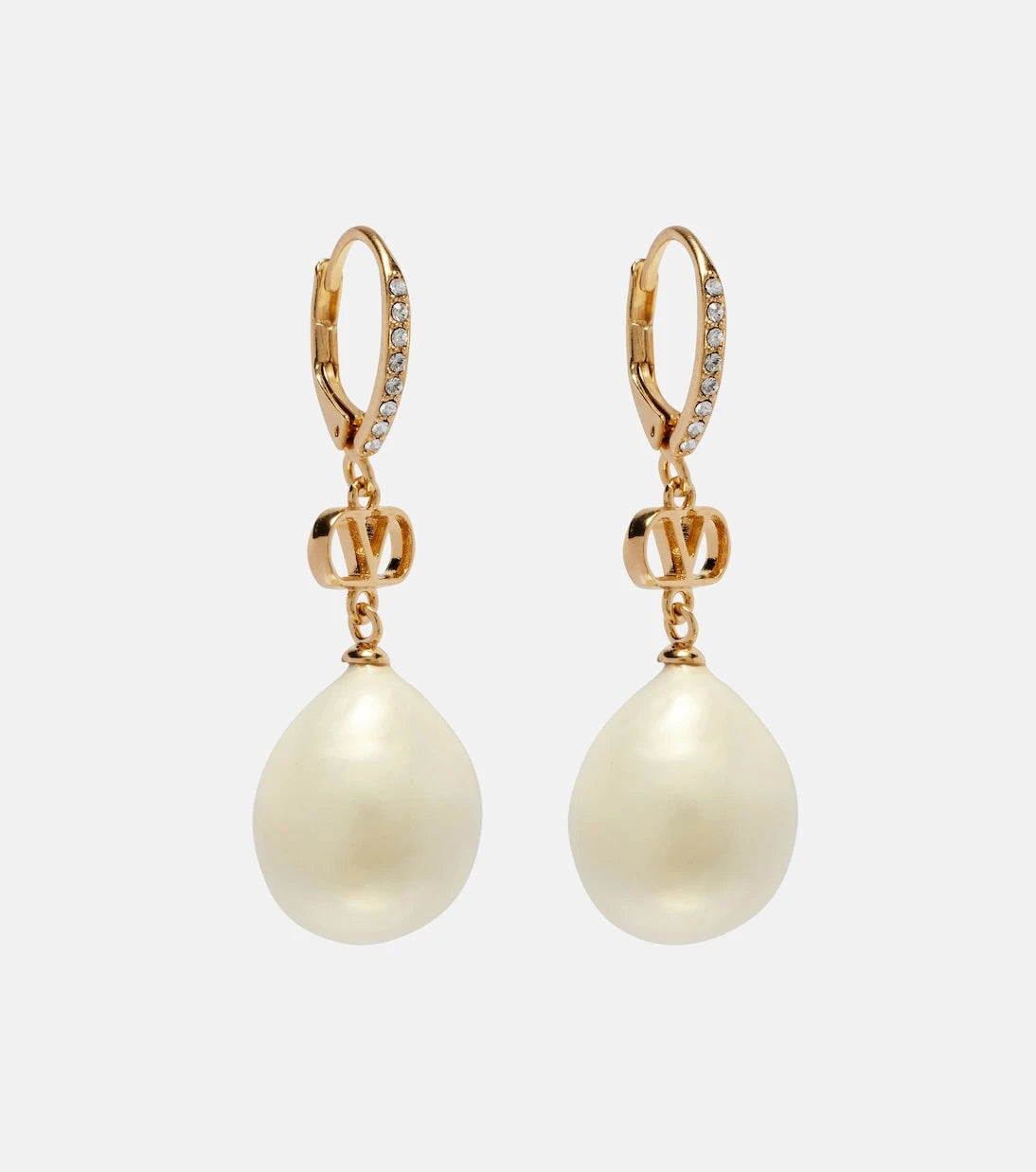 Valentino - VLogo faux pearl drop earrings