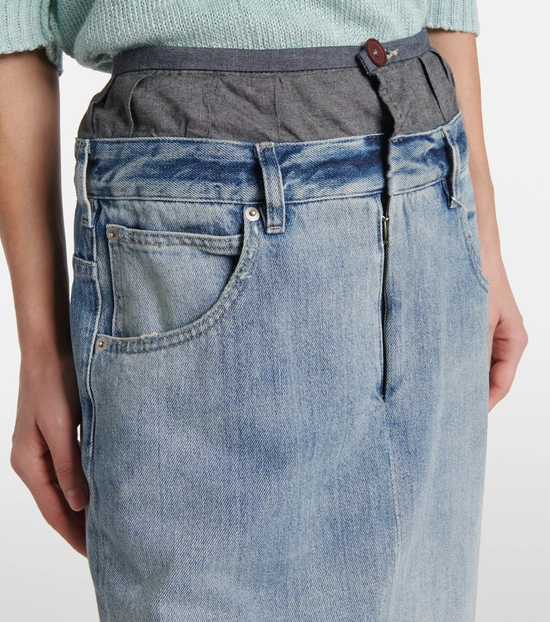 Maison Margiela - Four Stitches denim maxi skirt