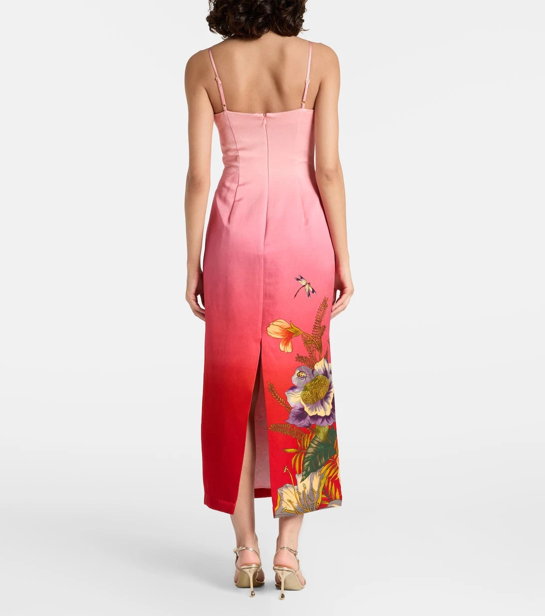 Alémais - Inez ombré linen-blend midi dress