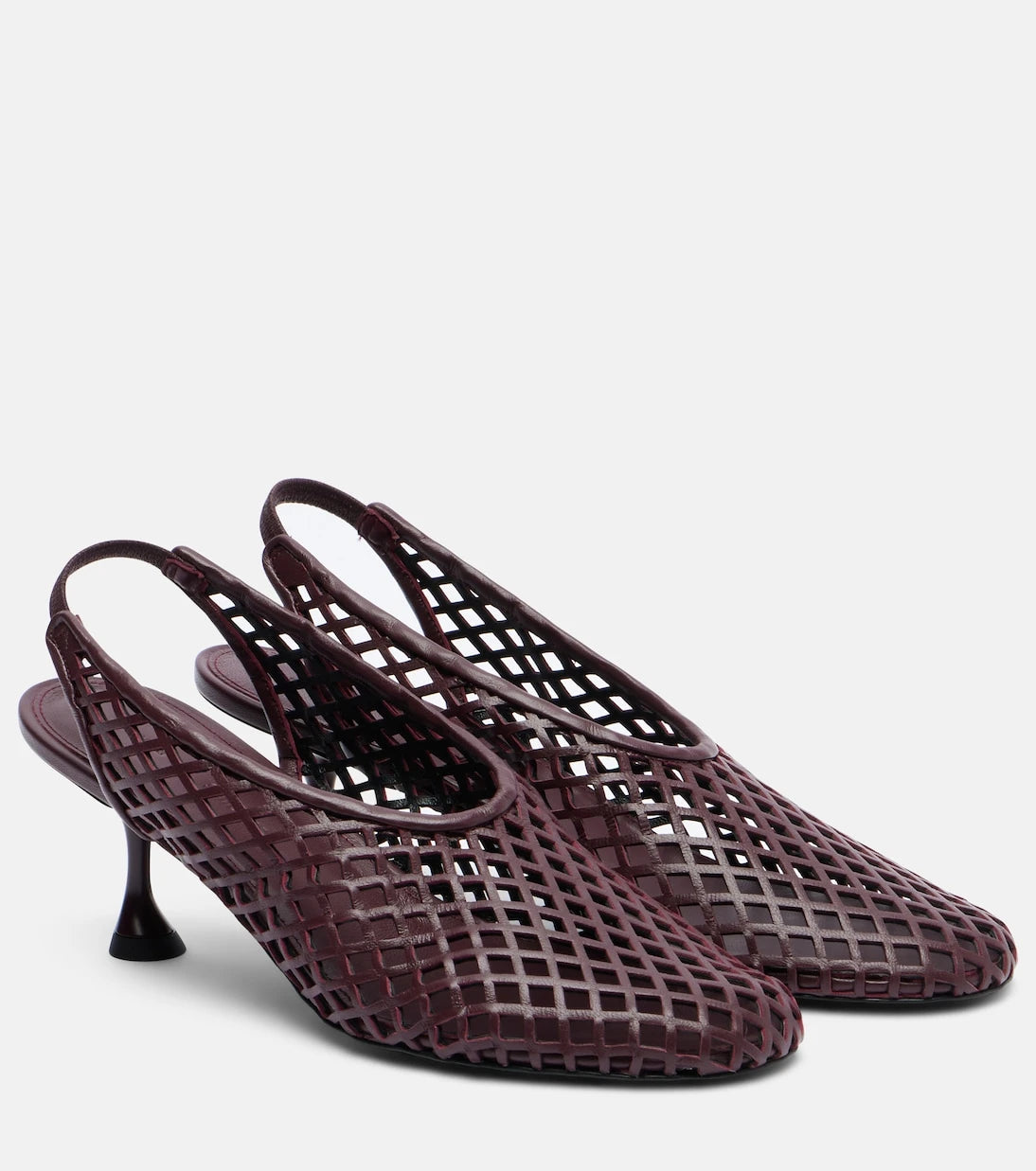 Proenza Schouler - Tee 60 perforated leather slingback pumps