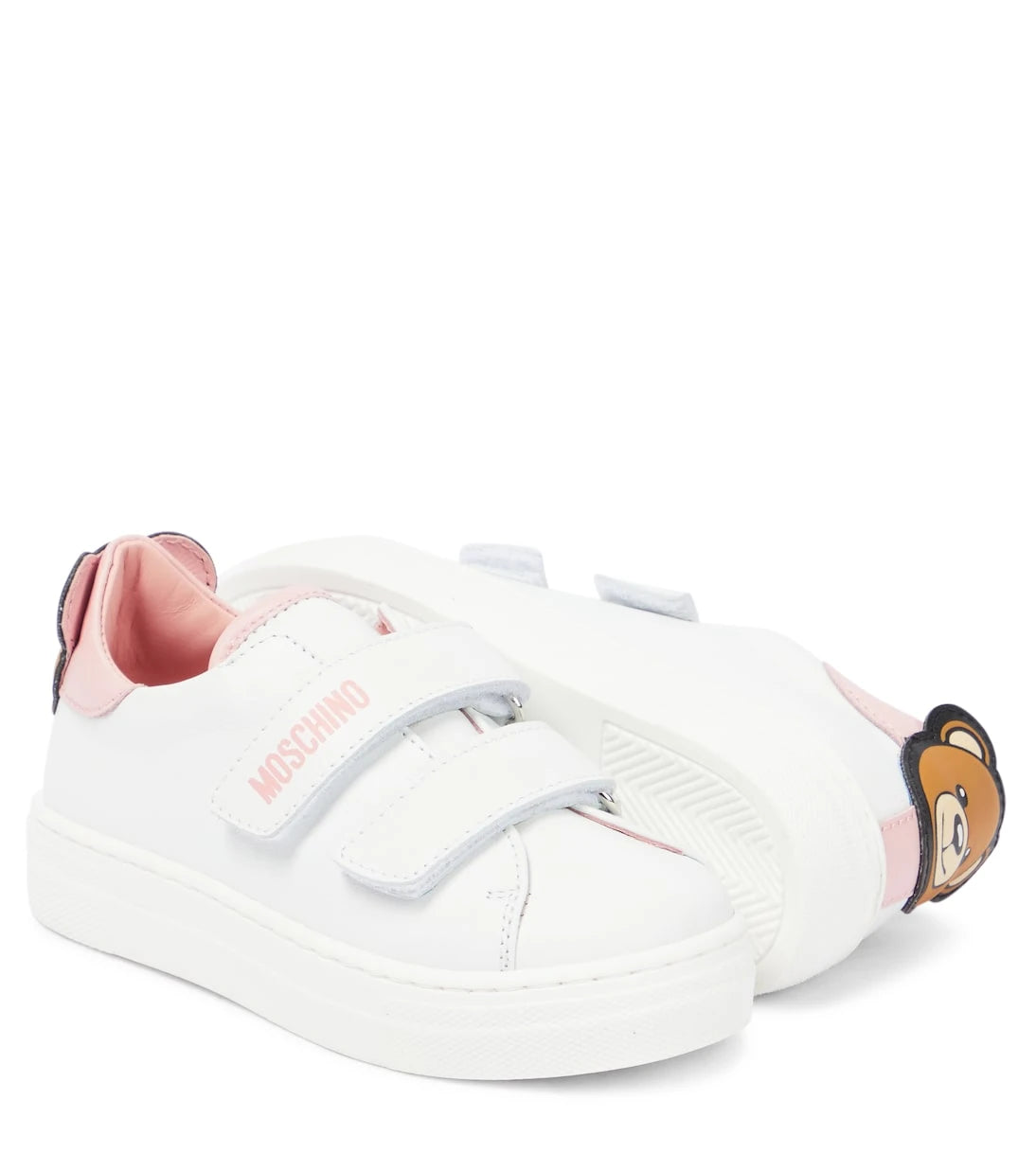 Moschino Kids - أحذية رياضية جلدية