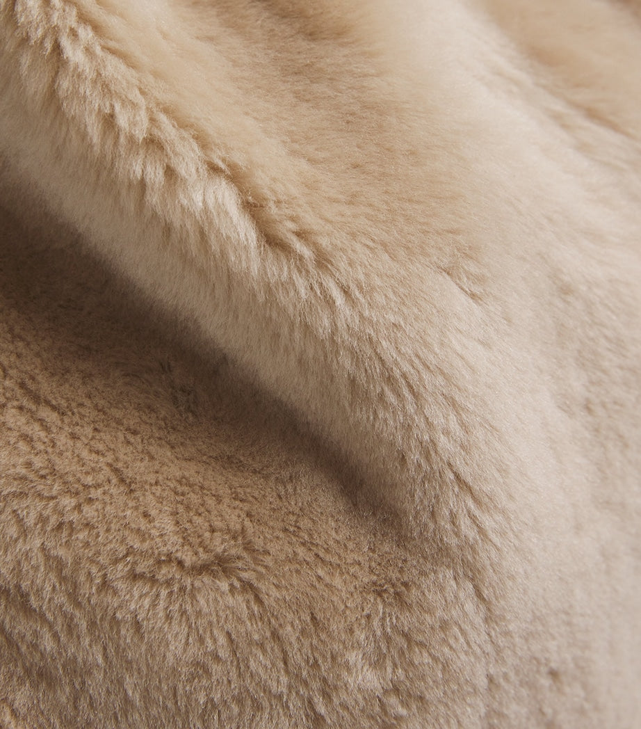 Arma Beige Shearling-Leather Reversible RIEN coat
