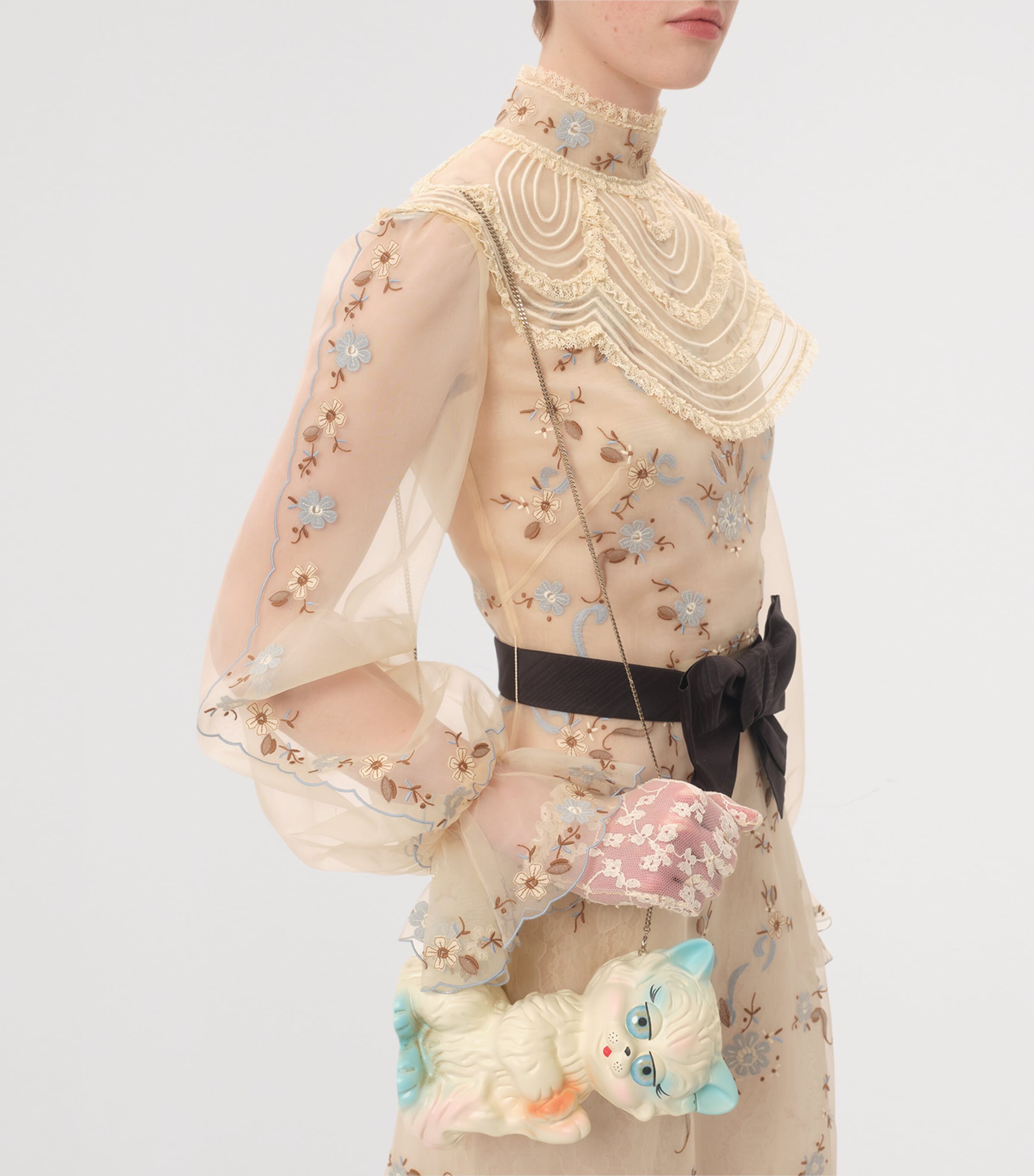 Valentino Garavani Multi Le Chat de La Maison Clutch Bag