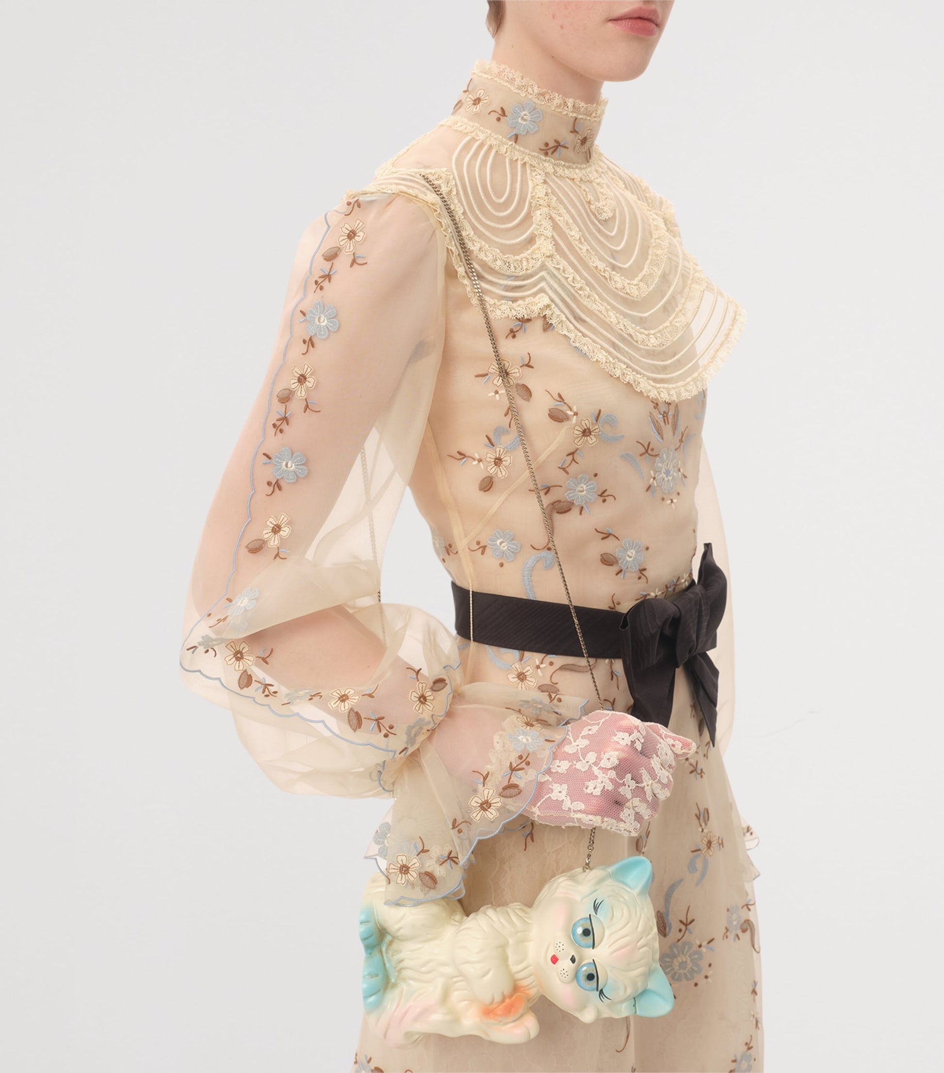 Valentino Garavani Multi Le Chat de La Maison Clutch Bag