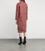 Red Tweed Long Coat