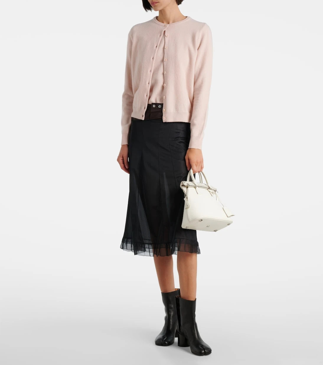 Maison Margiela - تي شيرت صوف بكر محبوك