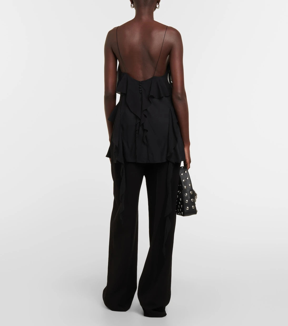 Khaite - Piet ruffled silk chiffon top