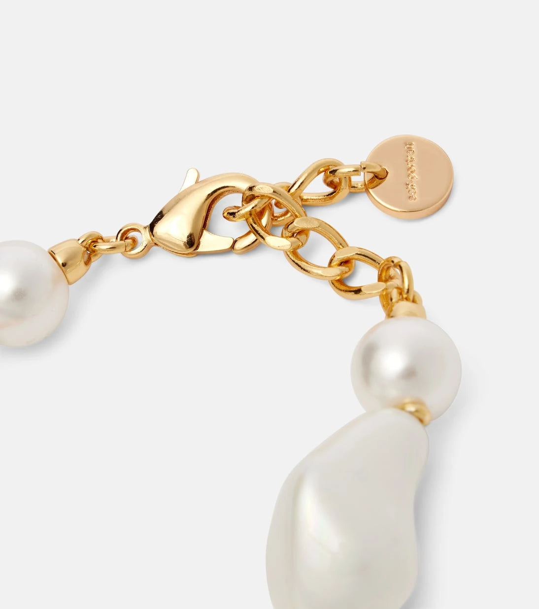 Self-Portrait - Faux pearl-embellished bracelet
