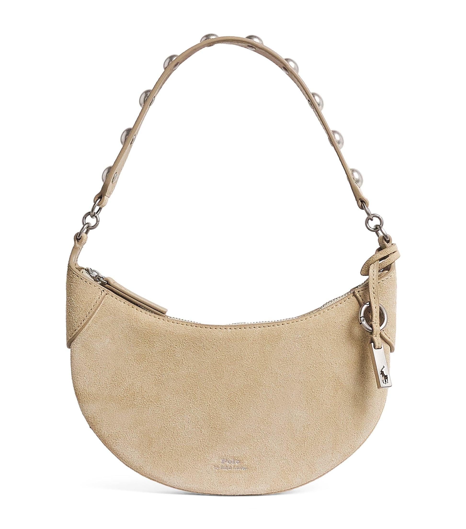 Polo Ralph Lauren Mini Suede Studded ID Shoulder Bag