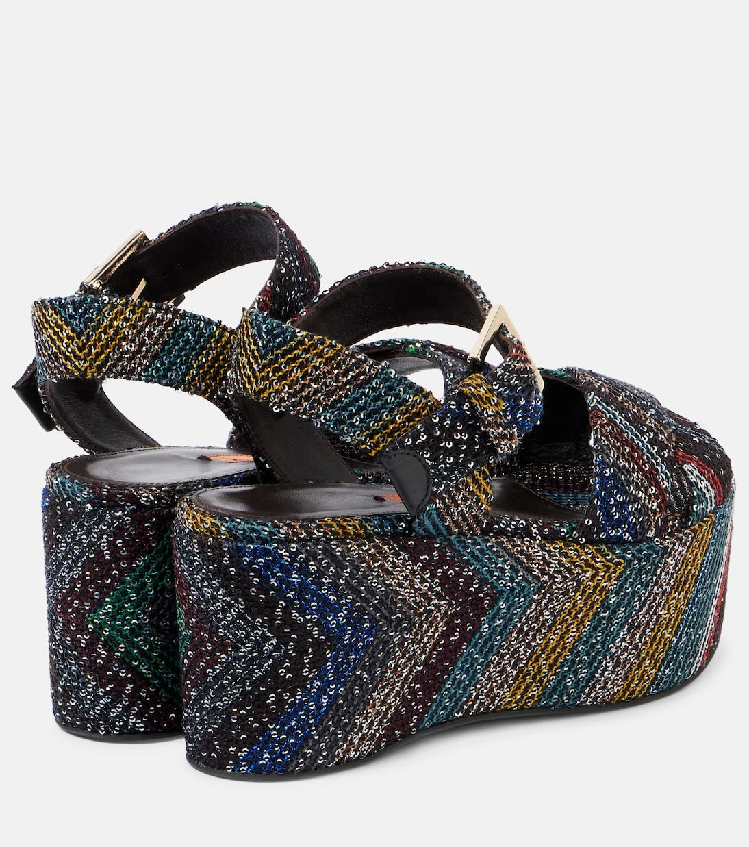 Missoni - صندل بلاتفورم مرصع بالترتر جوليا كابردوني