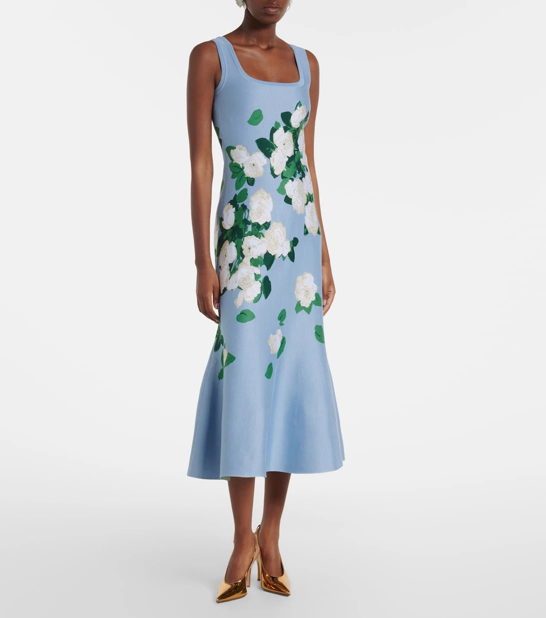 Carolina Herrera - Floral silk-blend midi dress