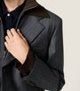 Miu Miu Grey Wool Pinstripe Blazer