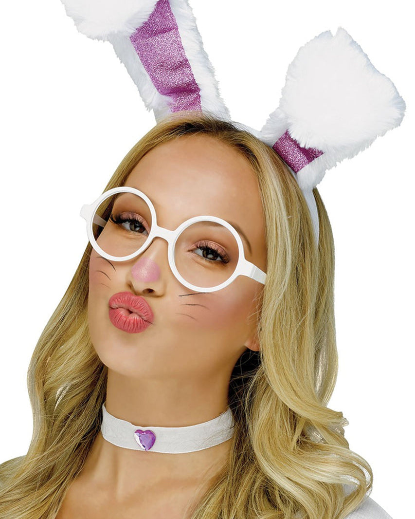 White Bunny Selfie Filter Costume Accessory