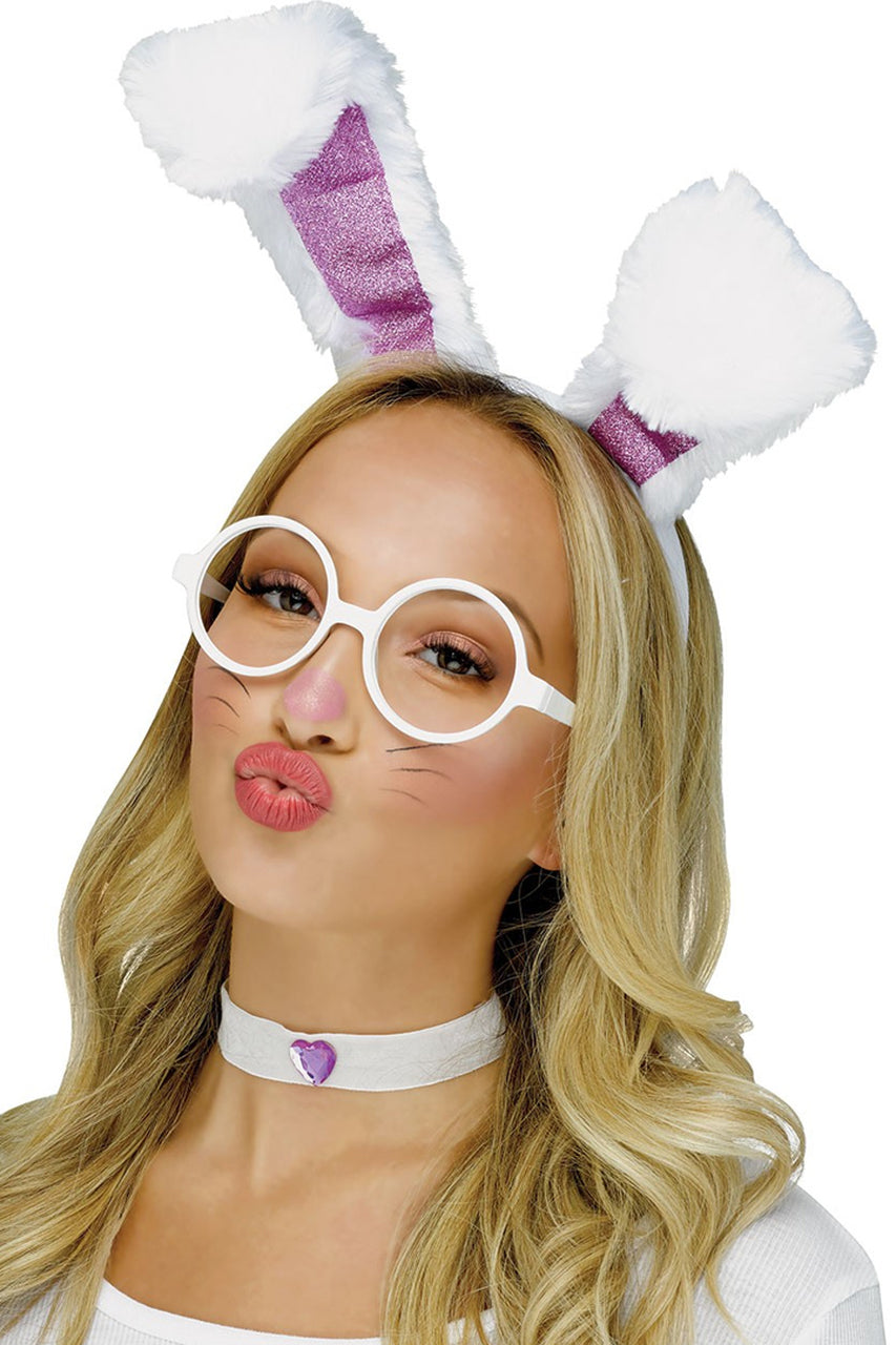 White Bunny Selfie Filter Costume Accessory