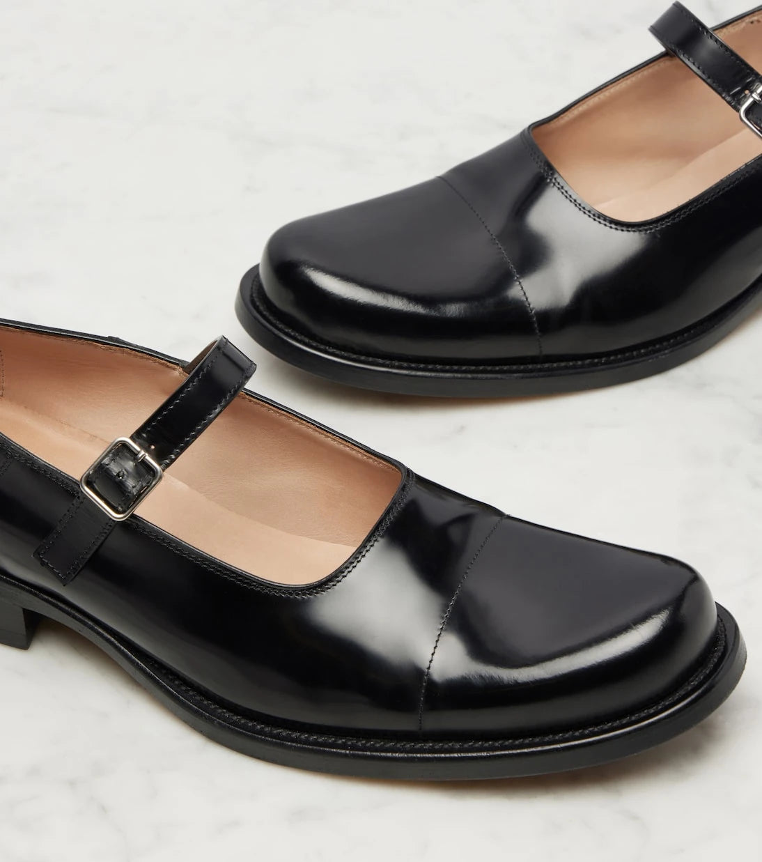 The Row - Kai leather Mary Jane flats