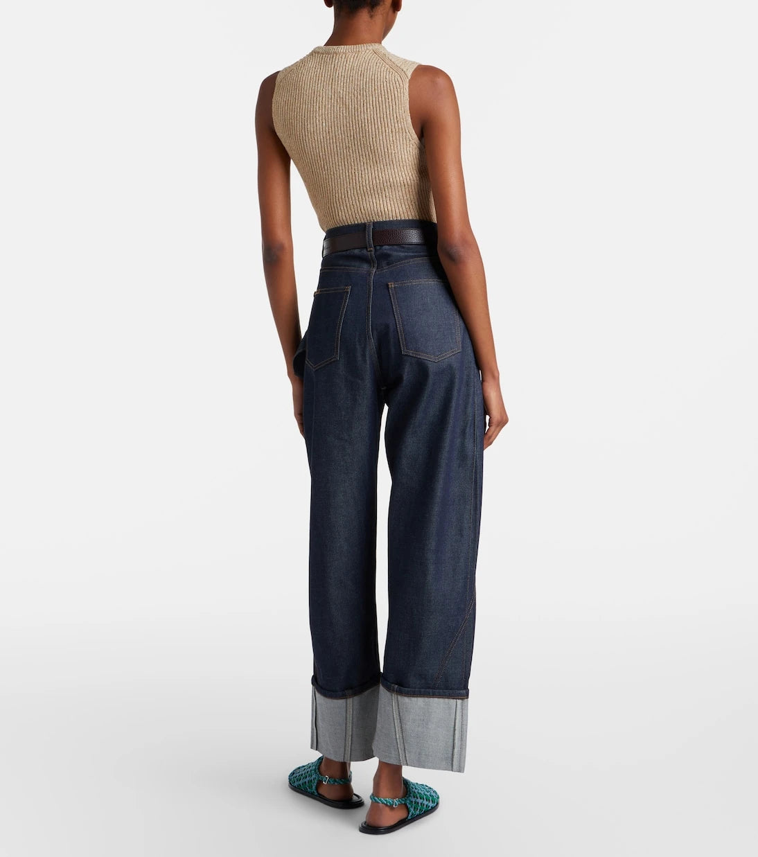 JW Anderson - Twisted embroidered straight jeans