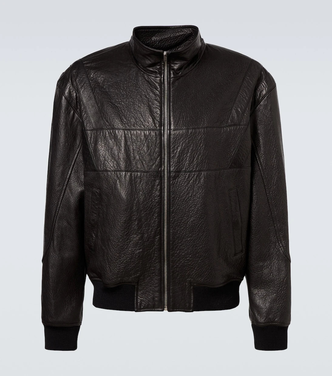 Saint Laurent - Leather bomber jacket