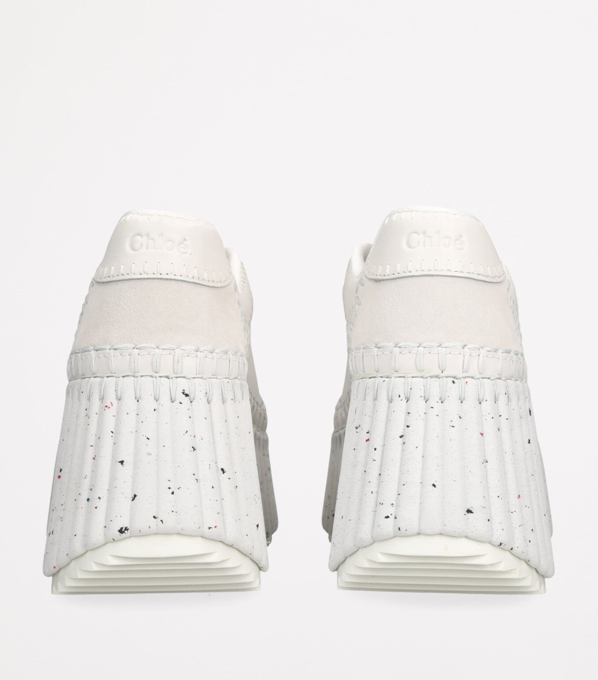 Leather Nama Runner Platform Sneakers WHITE