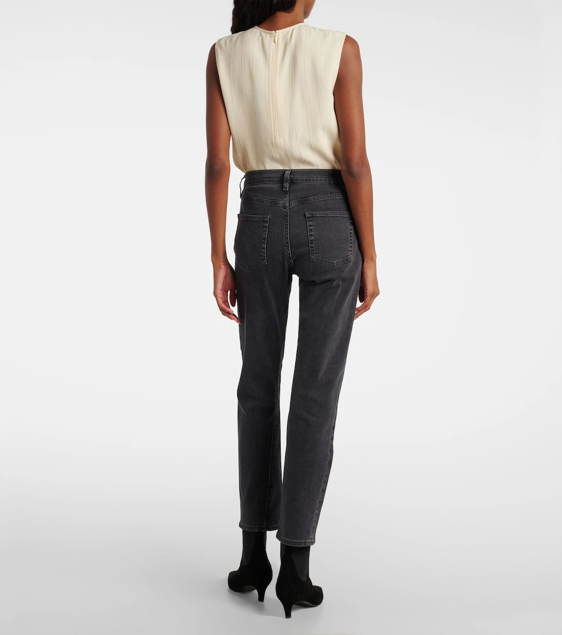 Toteme - Mid-rise twisted-seam straight jeans