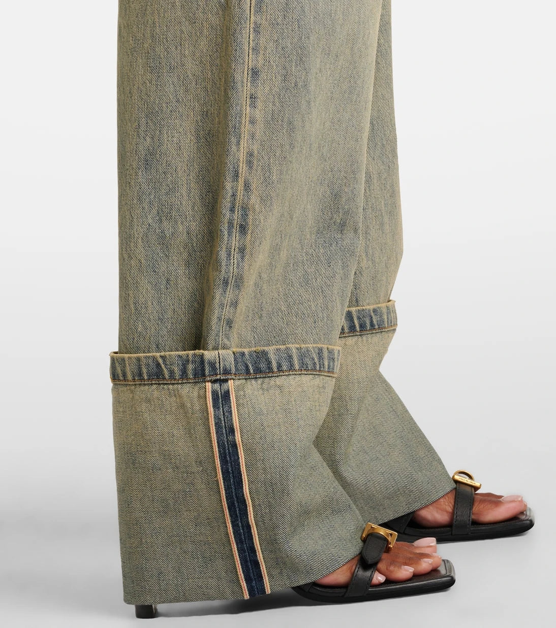 Entire Studios - Faded wide-leg jeans