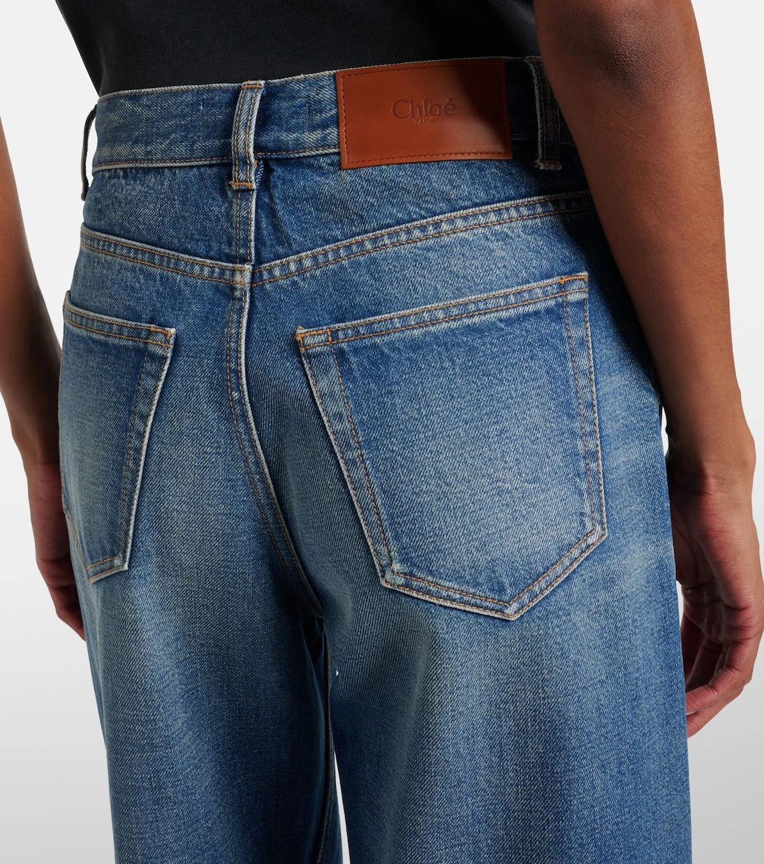 Chloé - Cropped wide-leg jeans