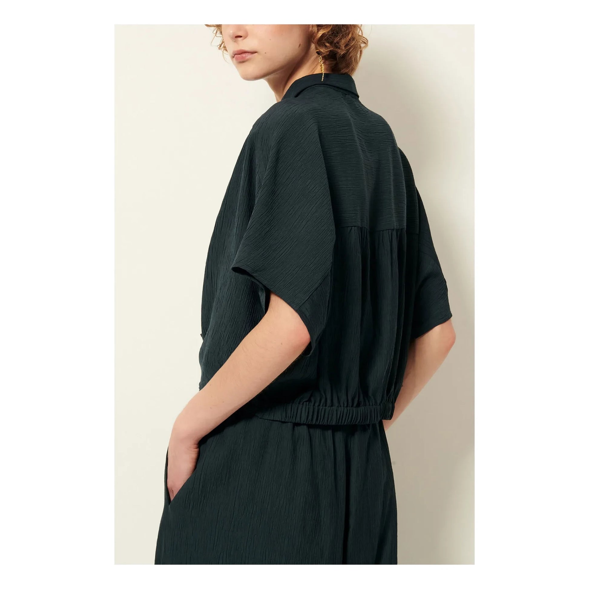Sessùn - Alfassa blouse | Charcoal grey