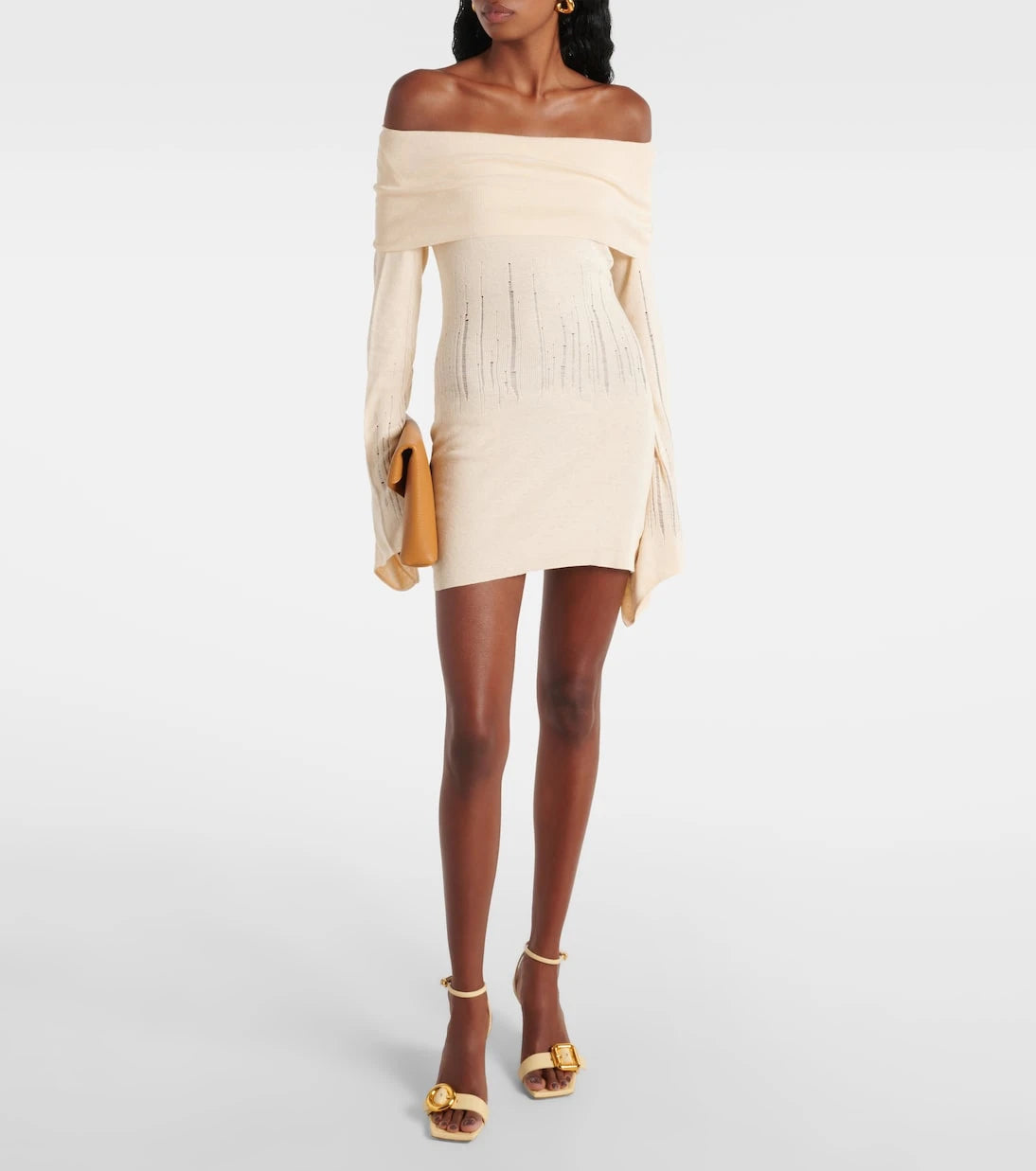 Aya Muse - Distressed silk-blend minidress