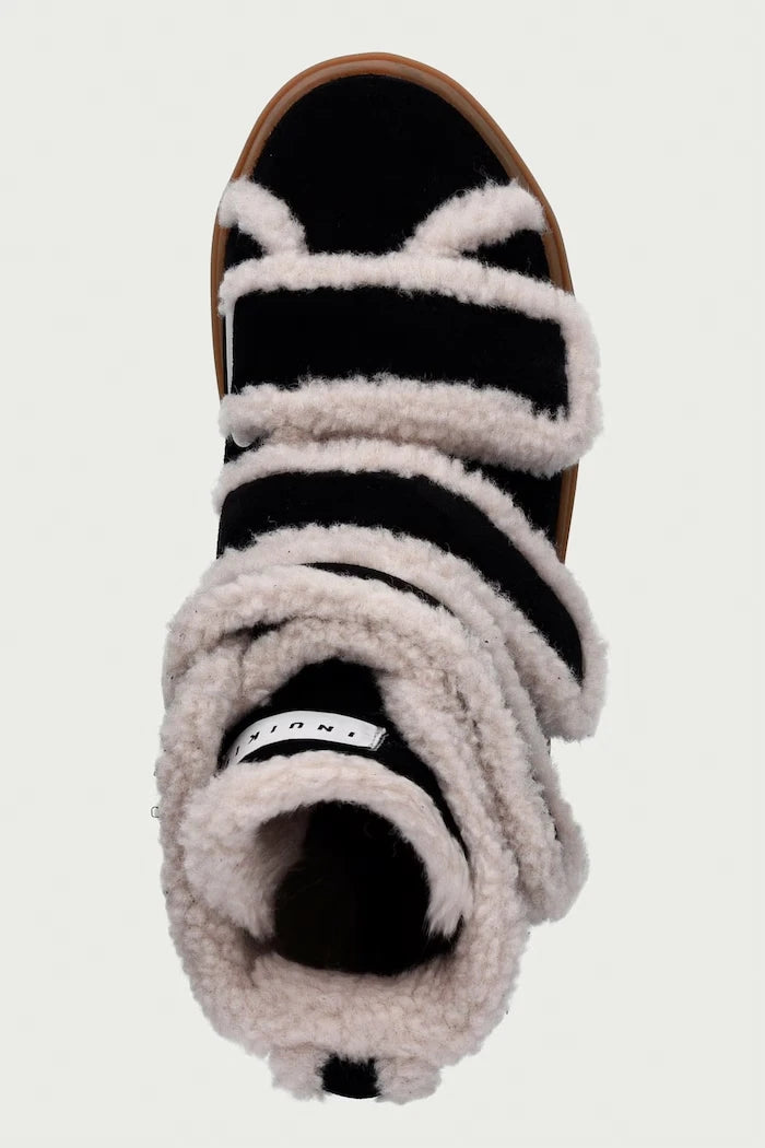 Inuikii Shearling Velcro High süet kadın spor ayakkabı