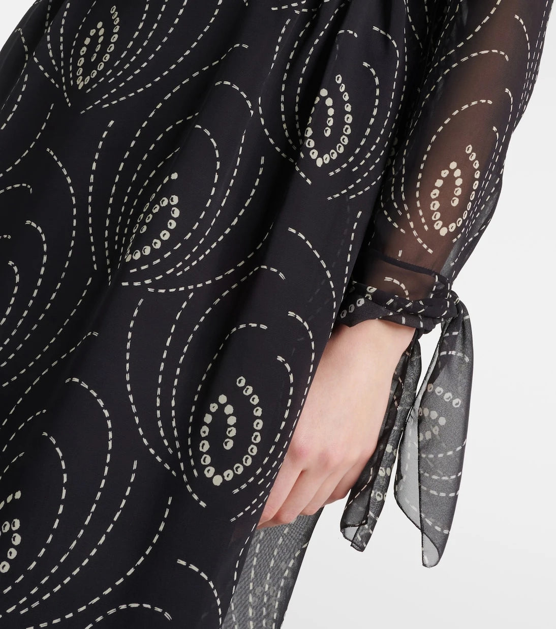 Prada - Printed georgette midi dress