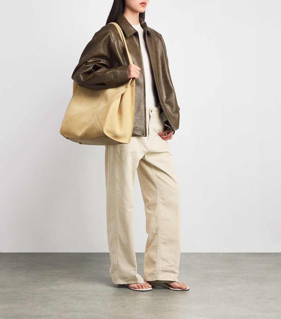 Haikure Beige Cotton Corduroy Bonnie Trousers