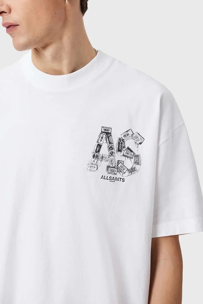 Памучна тениска AllSaints MIXTAPE