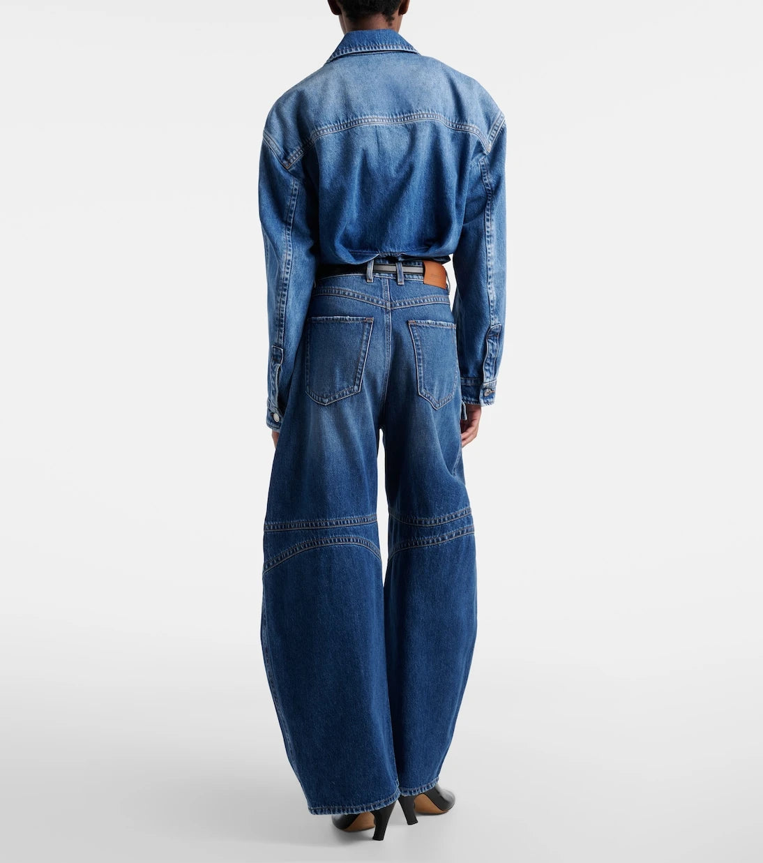 Sportmax - Violino barrel-leg jeans