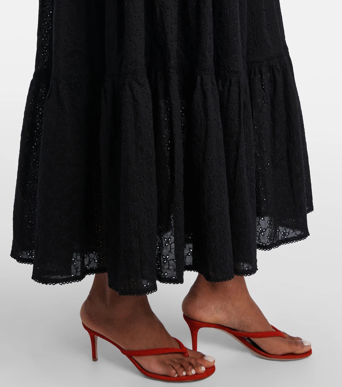 Poupette St Barth - Thelma strapless cotton maxi dress