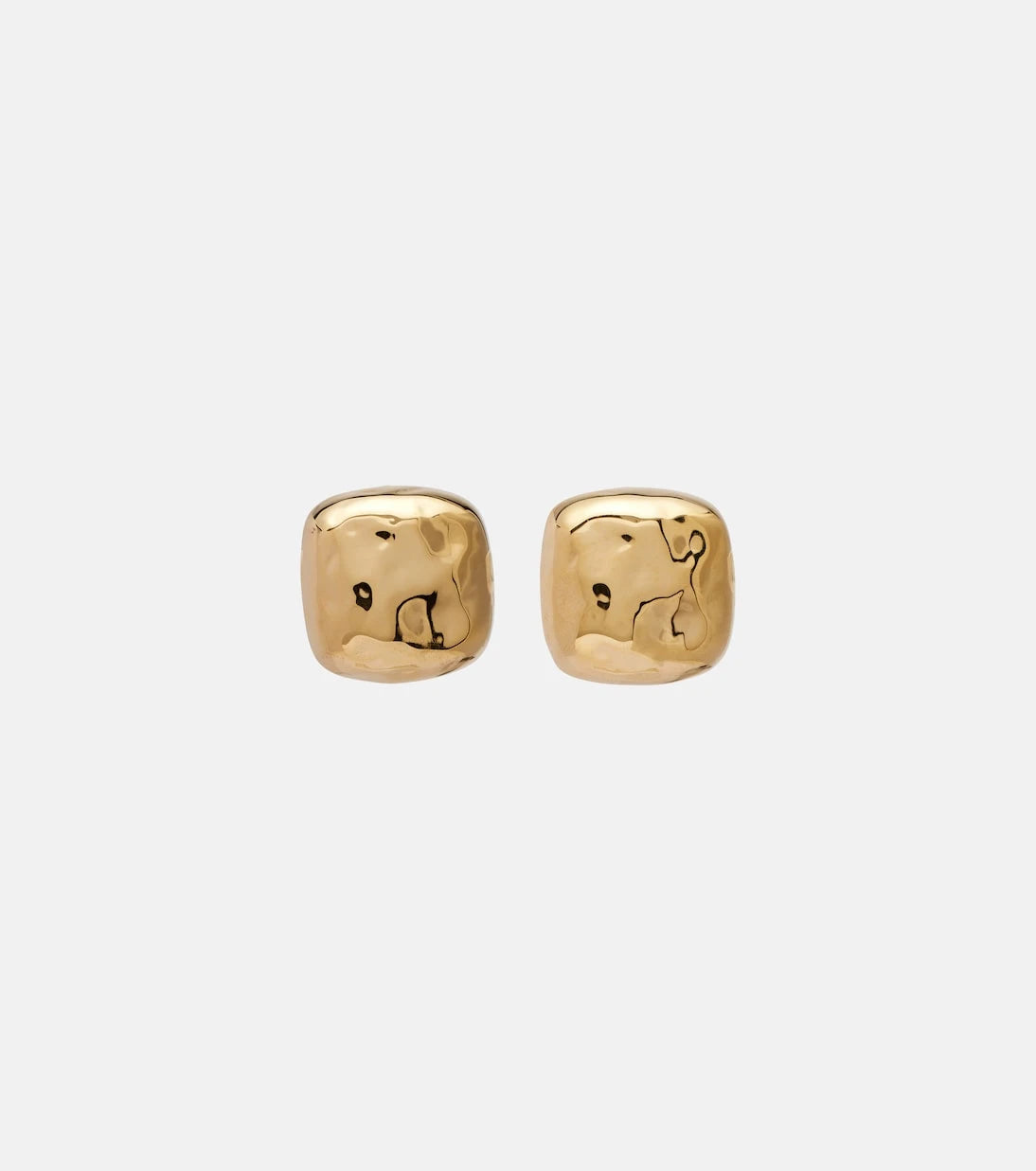 Déhanche - Tetra Large gold-plated sterling silver earrings