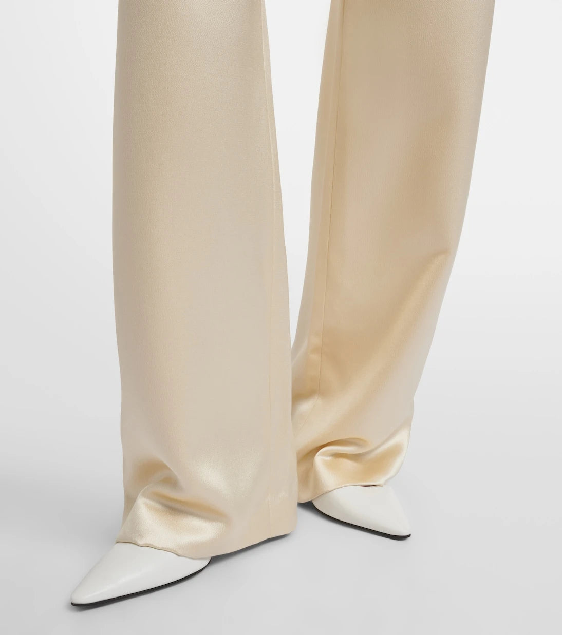 The Row - Silk satin straight pants