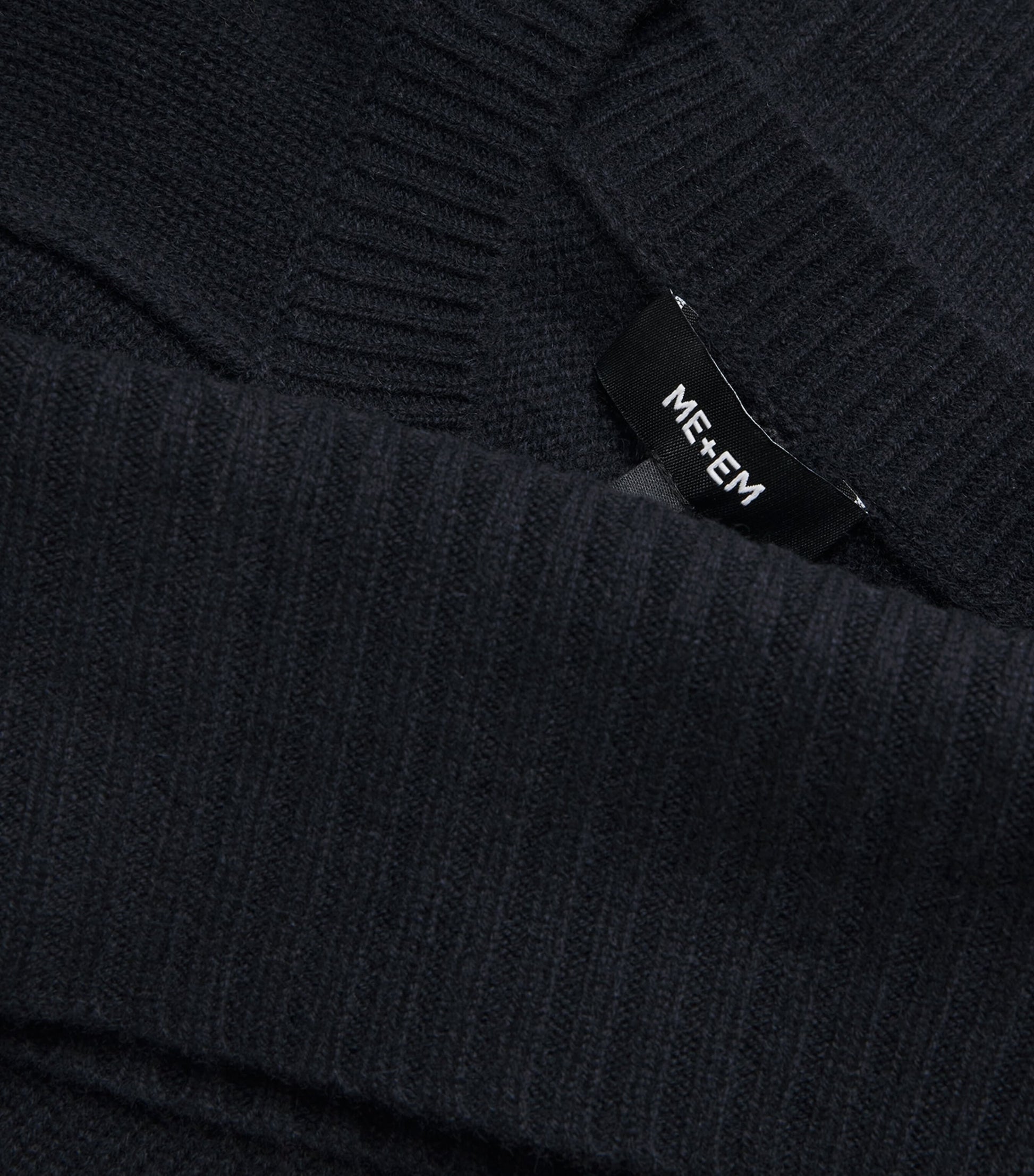 ME+EM Navy Cashmere Snood Sweater