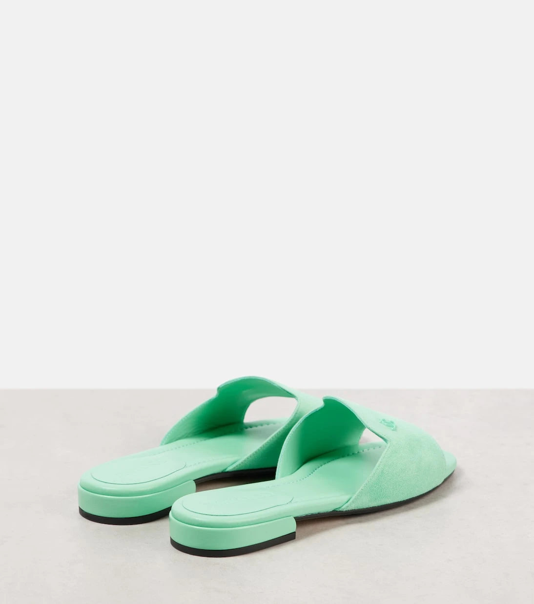 Jimmy Choo - Dina logo suede slides