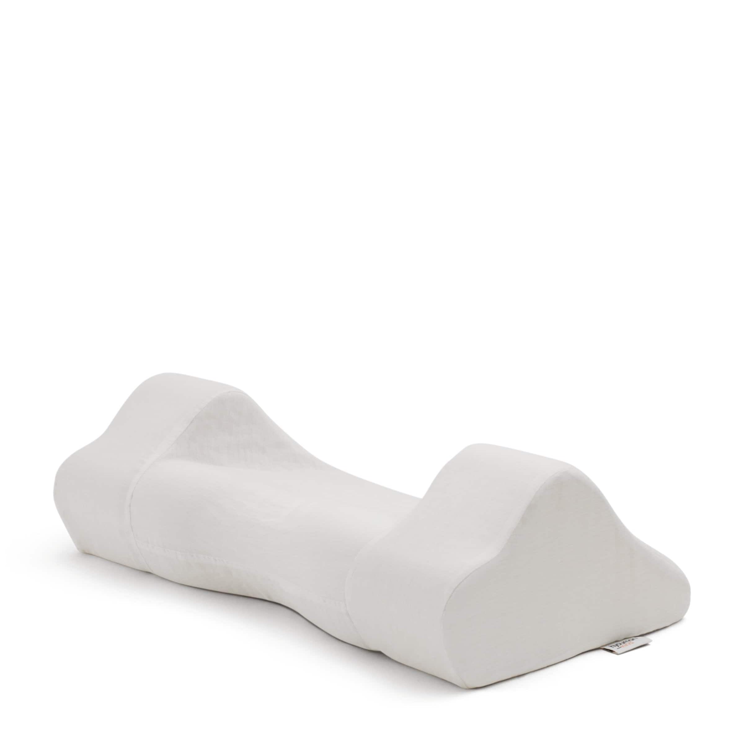 Back Sleep Pillow with Linen Pillowcase (32cm x 57cm)