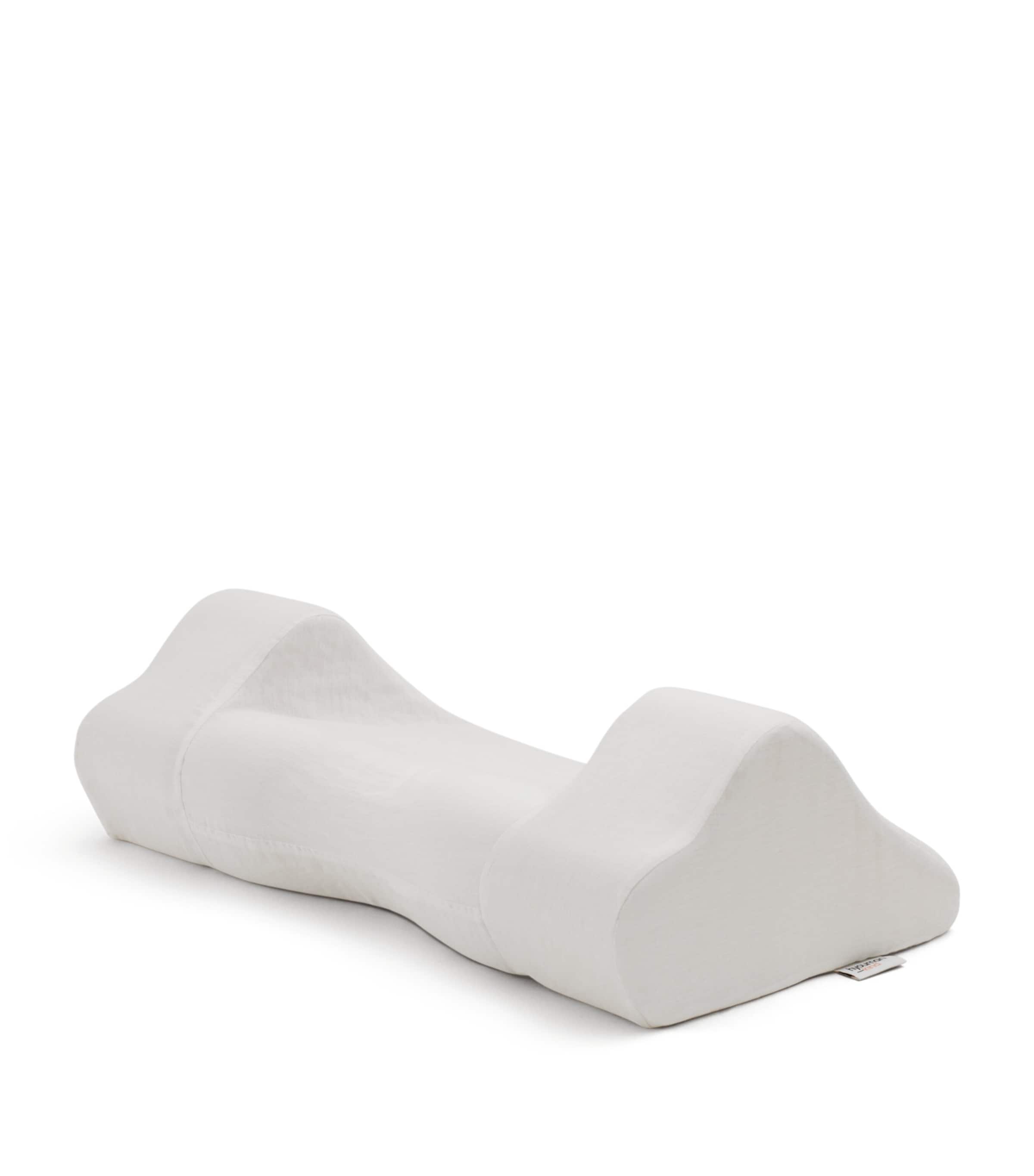 Back Sleep Pillow with Linen Pillowcase (32cm x 57cm)