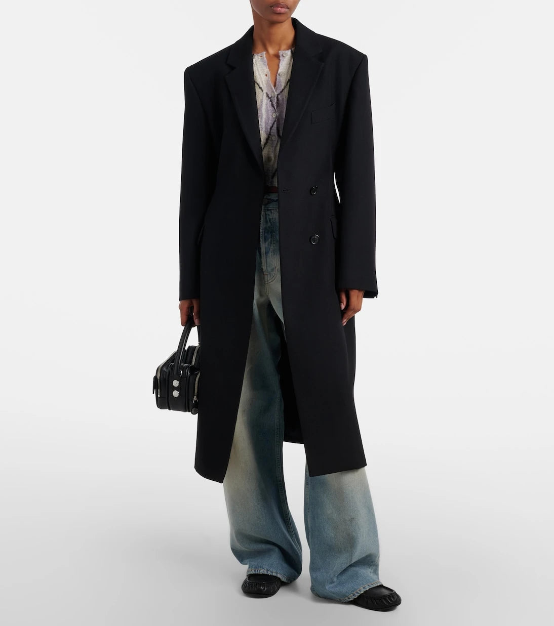 Acne Studios - Double-breasted peplum wool coat