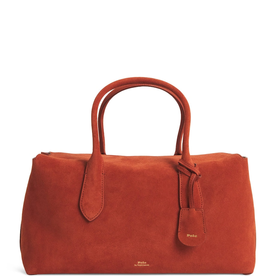 Medium Suede Bellport Top-Handle Bag