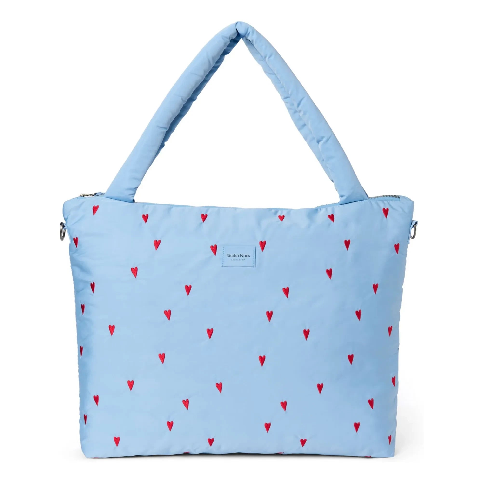 Studio Noos - Puffy Hearts diaper bag | Light blue