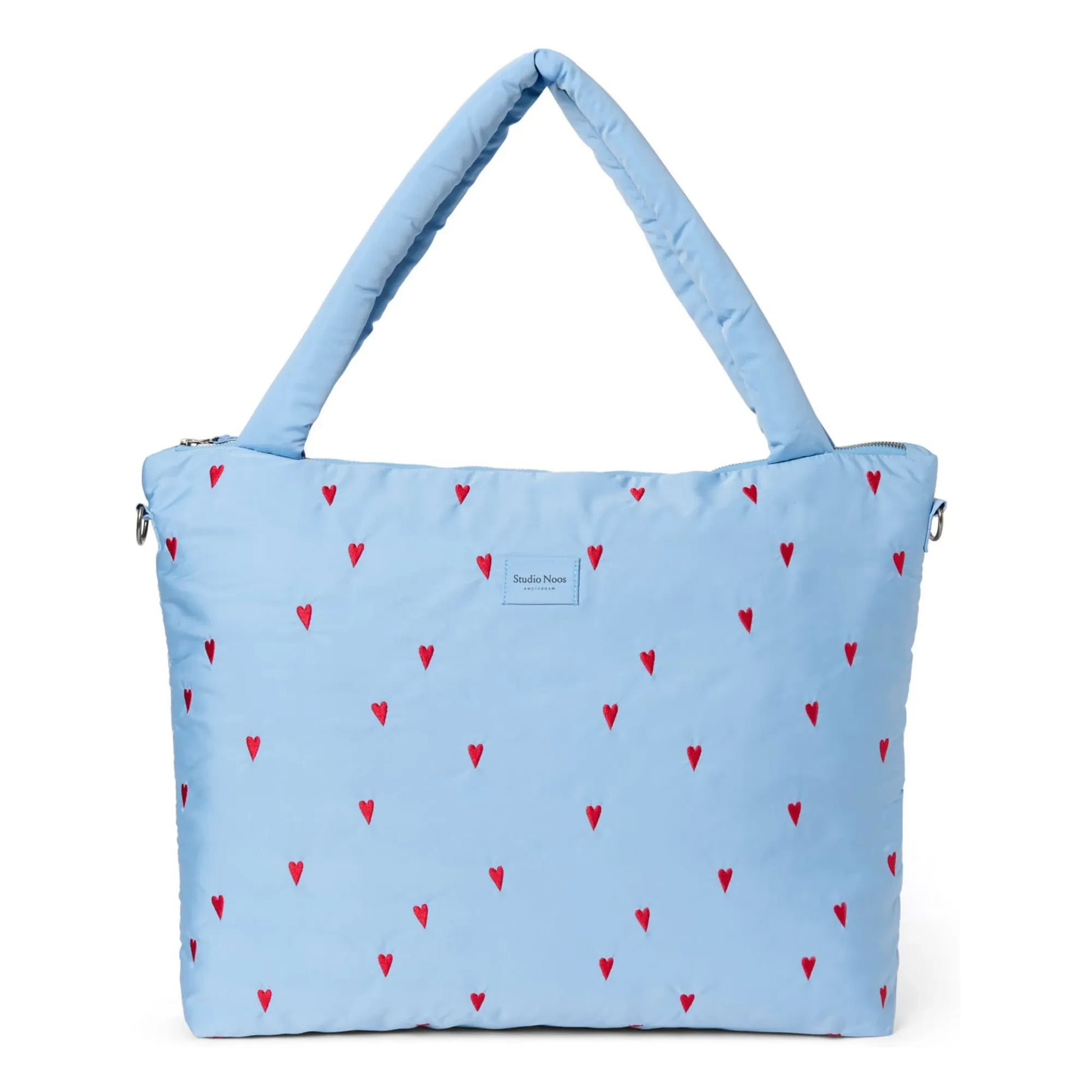 Studio Noos - Puffy Hearts diaper bag | Light blue