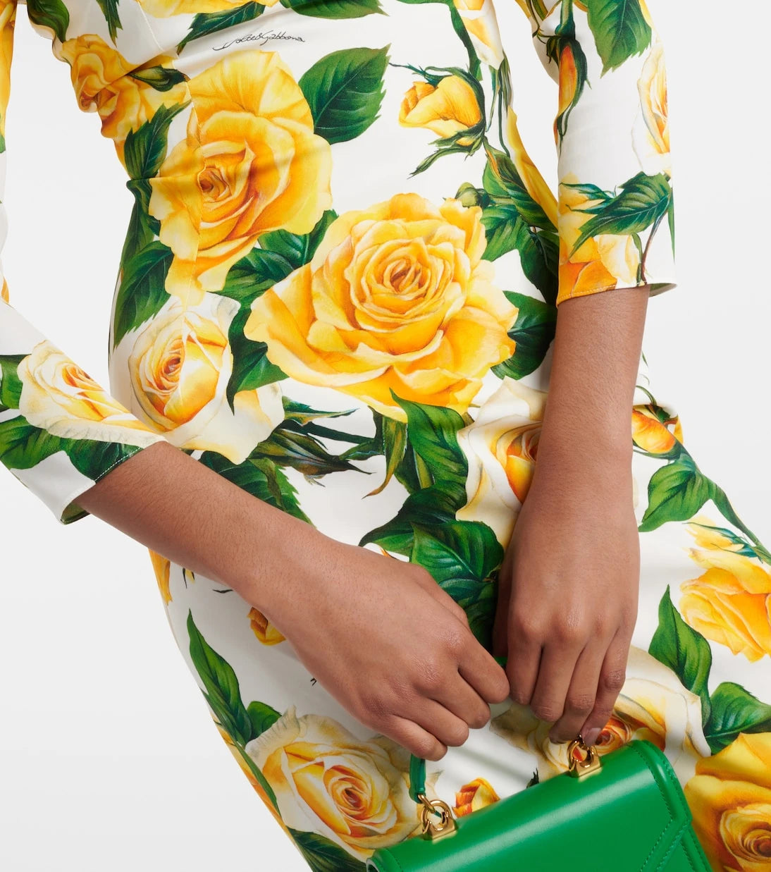 Dolce&Gabbana - Floral silk-blend midi dress