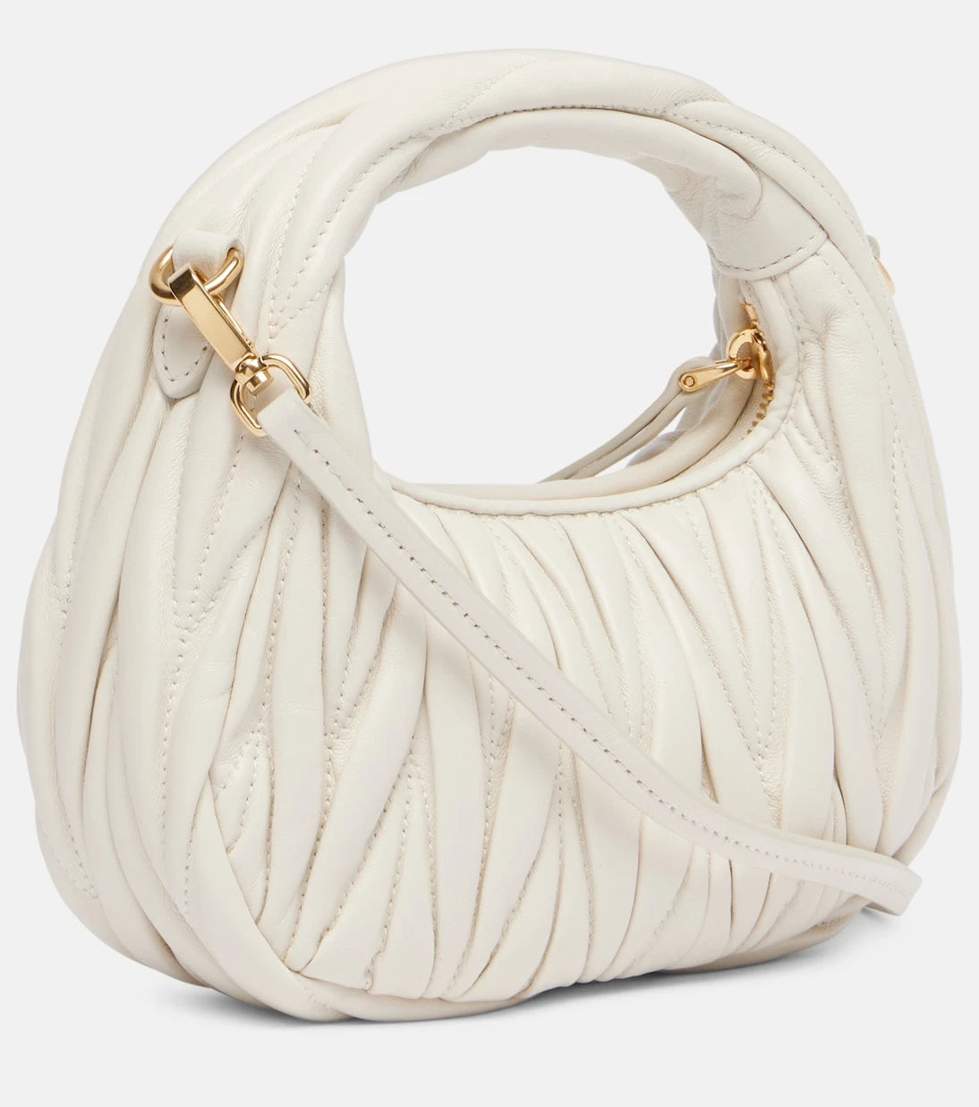 Miu Miu - Wander Mini matelassé leather shoulder bag