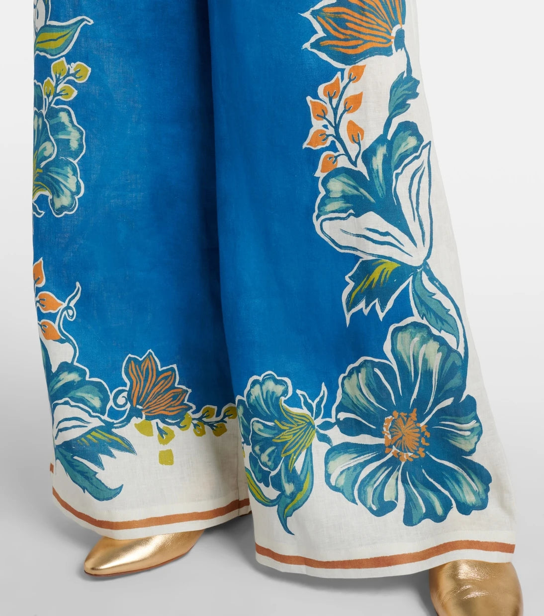 Alémais - Luda floral linen palazzo pants