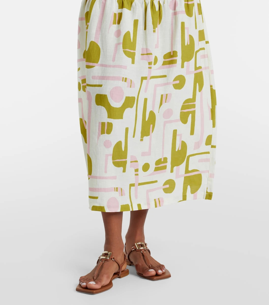 Adriana Degreas - Balearic printed midi skirt