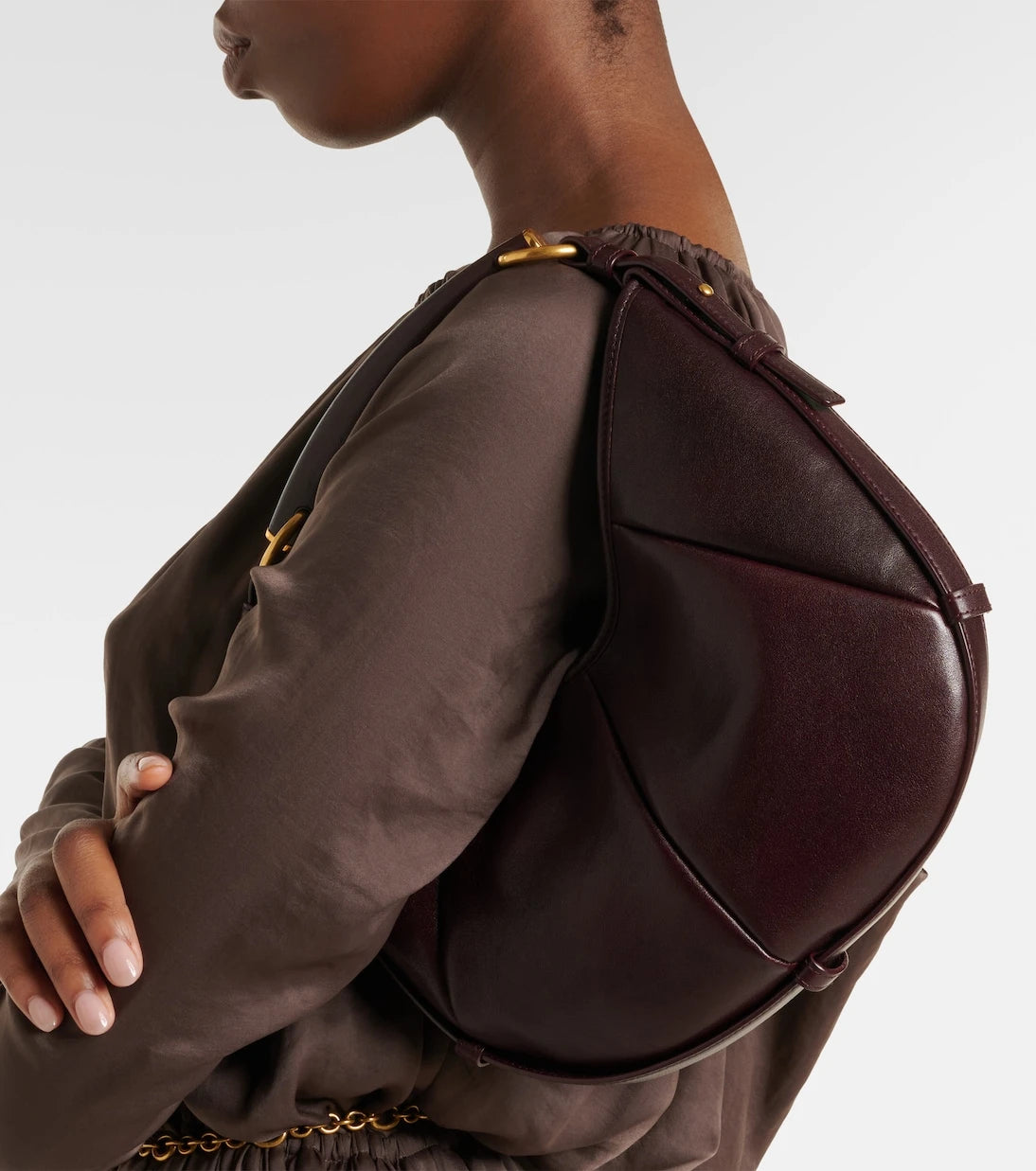 Saint Laurent - Mombasa Small leather top-handle bag