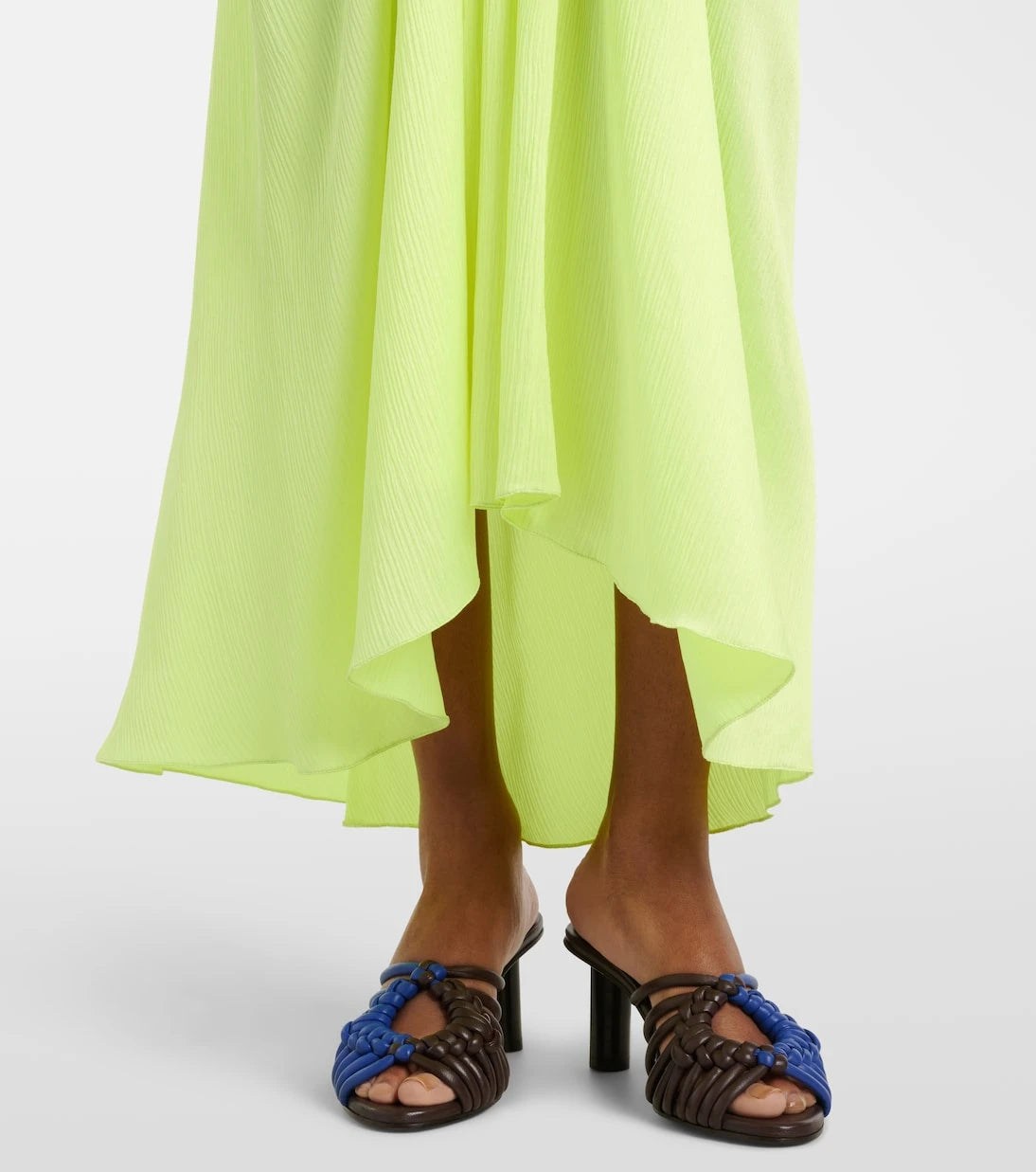 JW Anderson - Gathered silk midi dress