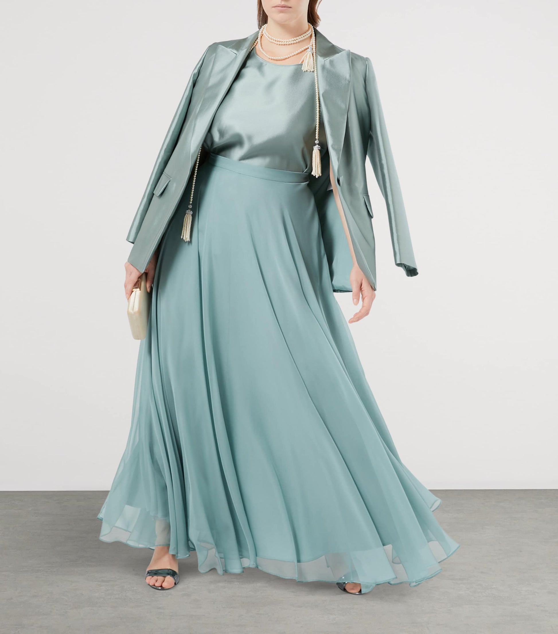 Green Fontana Maxi Skirt